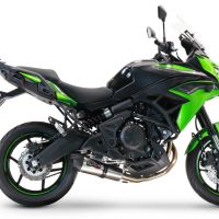 Escape compatible con Kawasaki Versys 650 2021-2022, Gpe Ann. Titanium, Escape completo, no legal para países de la UE, con db killer extraíble 
