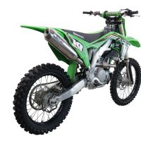 Escape compatible con Kawasaki KX 250 F 2021-2023, Pentacross FULL Titanium, Escape racing, silenciador con tubo de conexión específica y db killer extraíble 