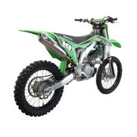 Escape compatible con Kawasaki KX 250 X 2021-2022, Pentacross Inox, Escape racing, silenciador con tubo de conexión específica y db killer extraíble 