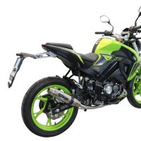 Escape compatible con Keeway Rkf 125 2018-2020, Deeptone Inox, Escape completo, no legal para países de la UE, con db killer extraíble 
