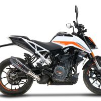 Escape compatible con Ktm Duke 250 2021-2023, GP Evo4 Poppy, Escape legal, homologado, silenciador con db killer desmontable y tubo de conexión específico 