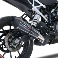 Escape compatible con Ktm Duke 250 2021-2023, GP Evo4 Poppy, Escape legal, homologado, silenciador con db killer desmontable y tubo de conexión específico 