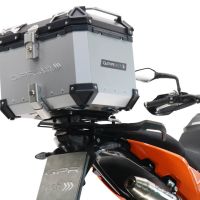 Baúl GPR TECH compatible con  Husqvarna Norden 901 2022/2024 e5 Baúl Alpi-Tech en aluminio color plata con placa específica incluida Capacidad Litros 45