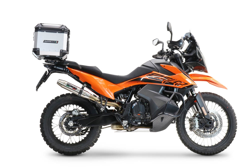 Baúl GPR TECH compatible con  Husqvarna Norden 901 2022/2024 e5 Baúl Alpi-Tech en aluminio color plata con placa específica incluida Capacidad Litros 45