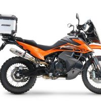 Baúl GPR TECH compatible con  Husqvarna Norden 901 2022/2024 e5 Baúl Alpi-Tech en aluminio color plata con placa específica incluida Capacidad Litros 45