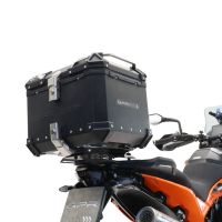 Baúl GPR TECH compatible con  Husqvarna Norden 901 2022/2024 e5 Baúl Alpi-Tech en aluminio, color negro con placa específica incluida Capacidad Litros 55