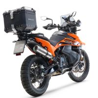 Baúl GPR TECH compatible con  Ktm Adventure 790 2018/2020 e4 Baúl Alpi-Tech en aluminio, color negro con placa específica incluida Capacidad Litros 35