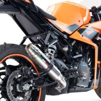 Escape compatible con Ktm Rc 390 2022-2024, Deeptone Inox, Escape legal, homologado, silenciador con db killer desmontable y tubo de conexión específico 