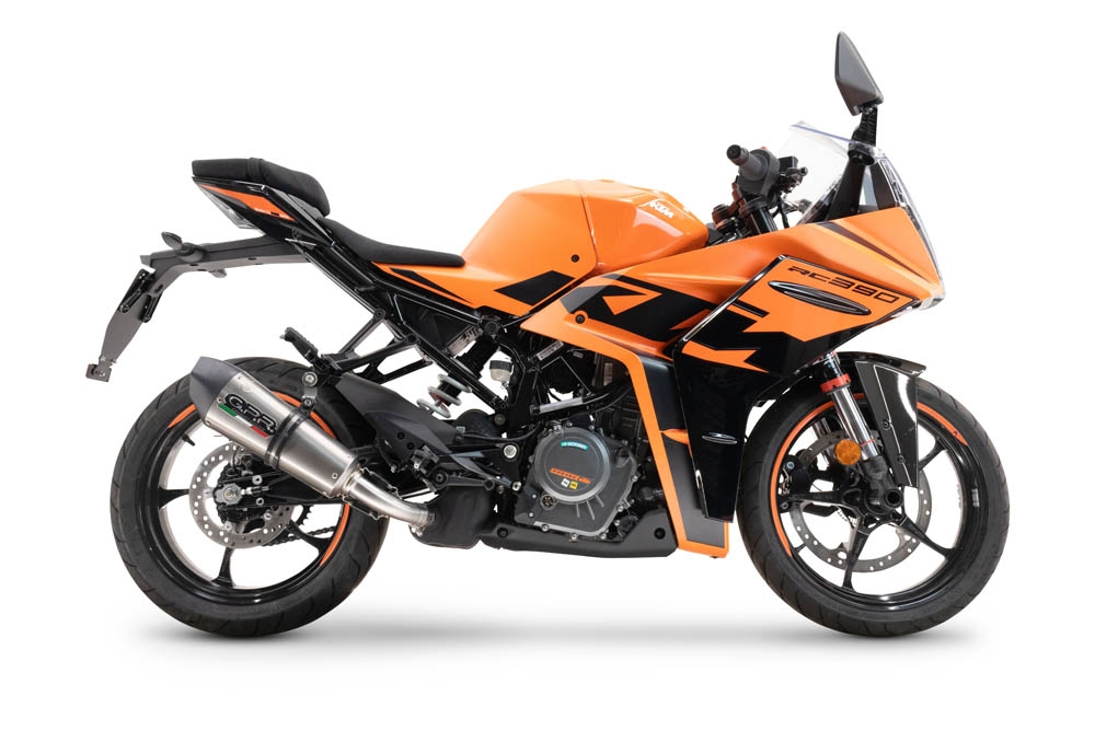 Escape compatible con Ktm Rc 390 2022-2024, M3 Inox , Escape legal, homologado, silenciador con db killer desmontable y tubo de conexión específico 