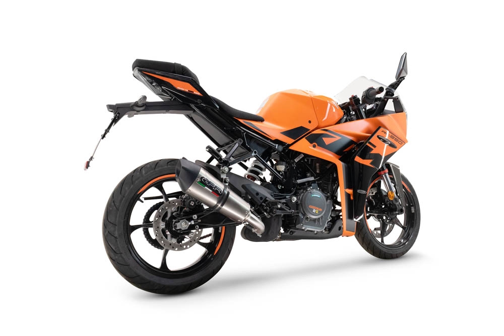 Escape compatible con Ktm Rc 390 2022-2024, M3 Inox , Escape legal, homologado, silenciador con db killer desmontable y tubo de conexión específico 