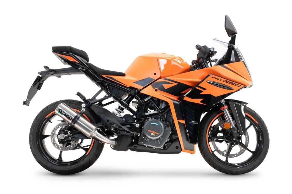Escape compatible con Ktm Rc 390 2022-2024, M3 Inox , Escape racing, silenciador con tubo de conexion y dbkiller, articulo sin homologacion 