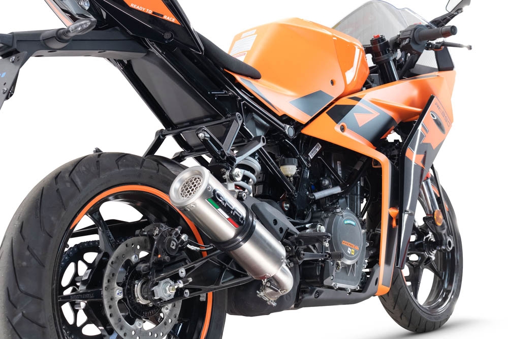 Escape compatible con Ktm Rc 390 2022-2024, M3 Inox , Escape racing, silenciador con tubo de conexion y dbkiller, articulo sin homologacion 