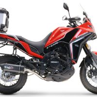 GPR TECH compatible con  Moto Morini X-CAPE 650 2021/2024 e5 Baúl Alpi-Tech en aluminio color plata con placa específica incluida Capacidad Litros 45