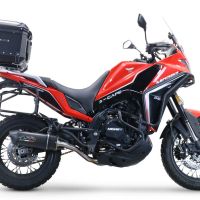 GPR TECH compatible con  Moto Morini X-CAPE 650 2021/2024 e5 Baúl Alpi-Tech en aluminio, color negro con placa específica incluida Capacidad Litros 45