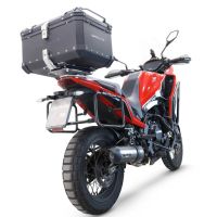 GPR TECH compatible con  Moto Morini X-CAPE 650 2021/2024 e5 Baúl Alpi-Tech en aluminio, color negro con placa específica incluida Capacidad Litros 45