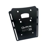 GPR TECH compatible con  Moto Morini X-CAPE 650 2021/2024 e5 Baúl Alpi-Tech en aluminio, color negro con placa específica incluida Capacidad Litros 45