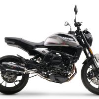 Escape compatible con Moto Morini Seiemmezzo Str 2022-2024, Gpe Ann. Poppy, Sistema de escape medio lleno, incluido db killer extraíble y tubo de conexión 