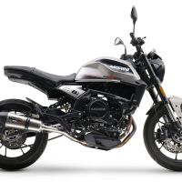 Escape compatible con Moto Morini Seiemmezzo Str 2022-2024, Gpe Ann. titanium, Sistema de escape medio lleno, incluido db killer extraíble y tubo de conexión 