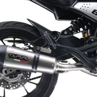 Escape compatible con Moto Morini Seiemmezzo Str 2022-2024, Gpe Ann. titanium, Sistema de escape medio lleno, incluido db killer extraíble y tubo de conexión 