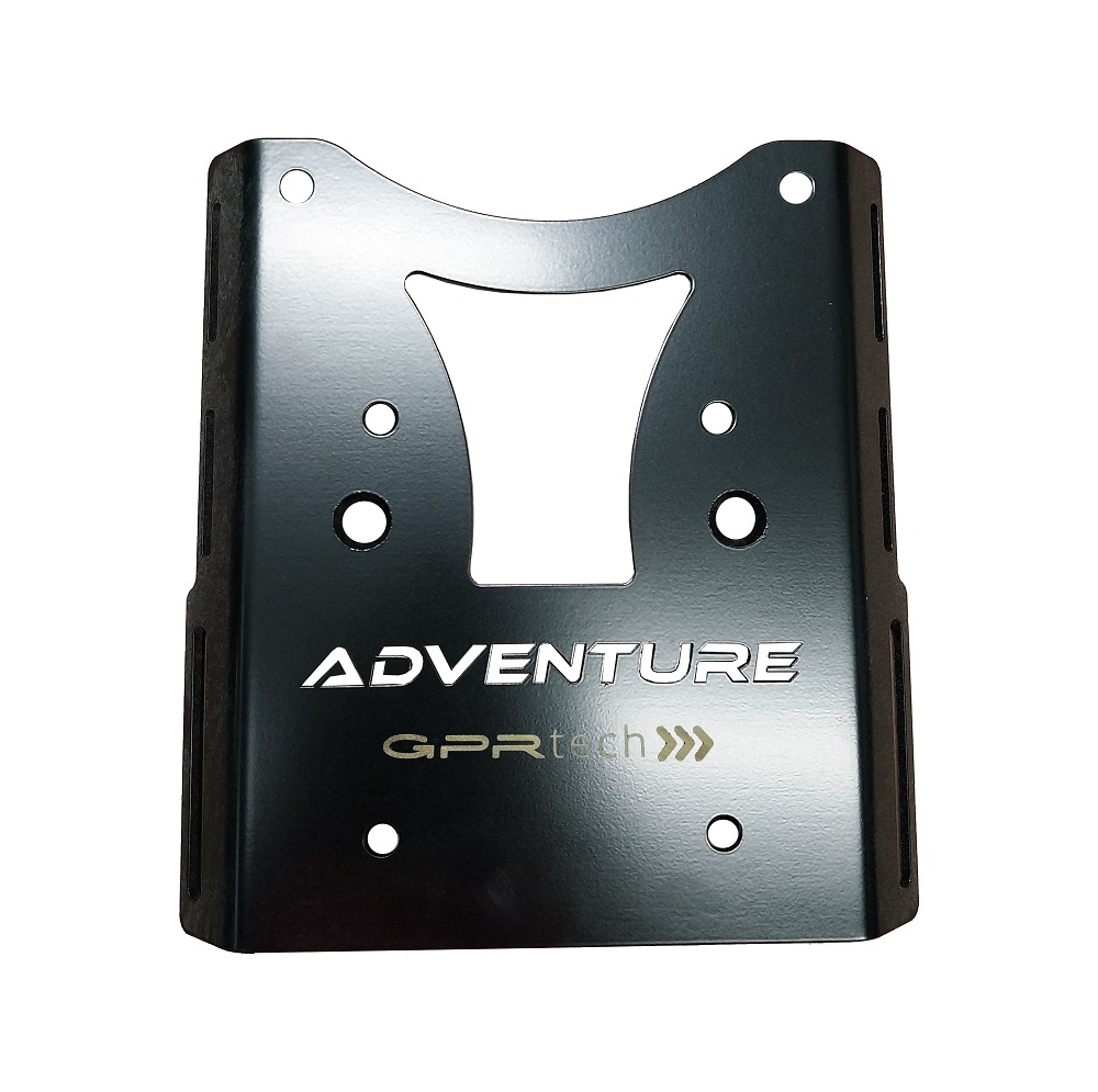 Baúl GPR TECH compatible con  Ktm Adventure 790 2018/2020 e4 Baúl Alpi-Tech en aluminio, color negro con placa específica incluida Capacidad Litros 35