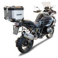 Baúl GPR TECH compatible con  Bmw R 1250 Gs Adventure 2021/2024 e5 Baúl Alpi-Tech en aluminio color plata con placa específica incluida Capacidad Litros 45