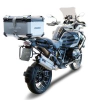 Baúl GPR TECH compatible con  Bmw R 1250 Gs Adventure 2019/2020 e4 Baúl Alpi-Tech en aluminio color plata con placa específica incluida Capacidad Litros 55