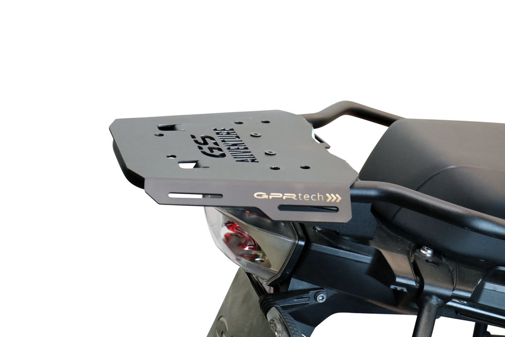 Baúl GPR TECH compatible con  Bmw R 1250 Gs Adventure 2021/2024 e5 Baúl Alpi-Tech en aluminio color plata con placa específica incluida Capacidad Litros 45