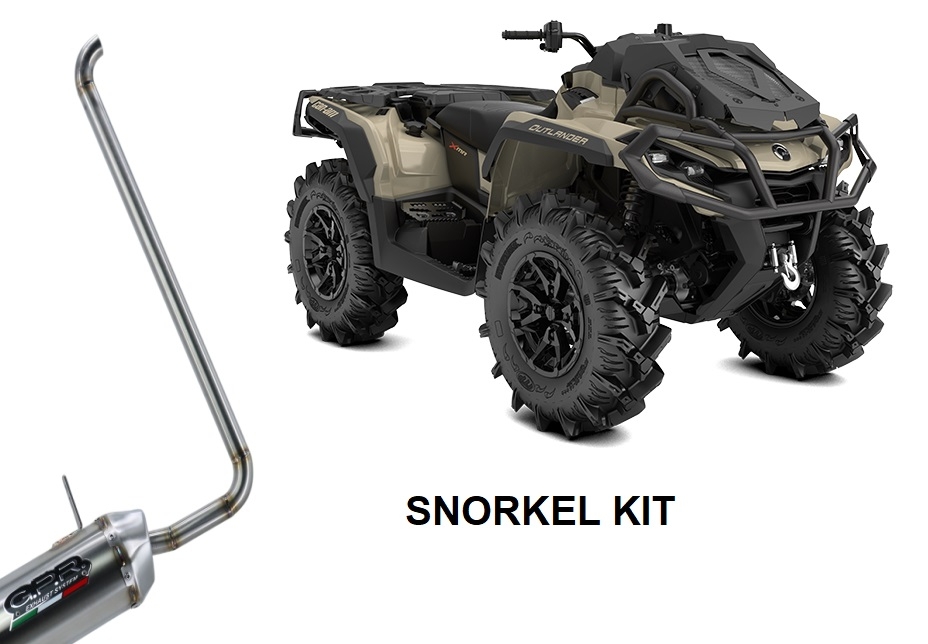 Escape compatible con Can Am Outlander 500 2013-2015, Snorkel kit, Kit de extensión de snorkel para terminal GPR Pentacross 