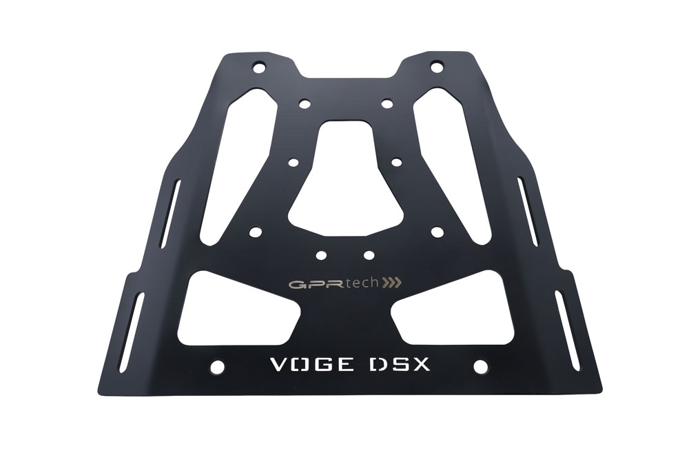 Baúl GPR TECH compatible con  Voge 525DSX 2023/2025 e5 Baúl Alpi-Tech en aluminio, color negro con placa específica incluida Capacidad Litros 55