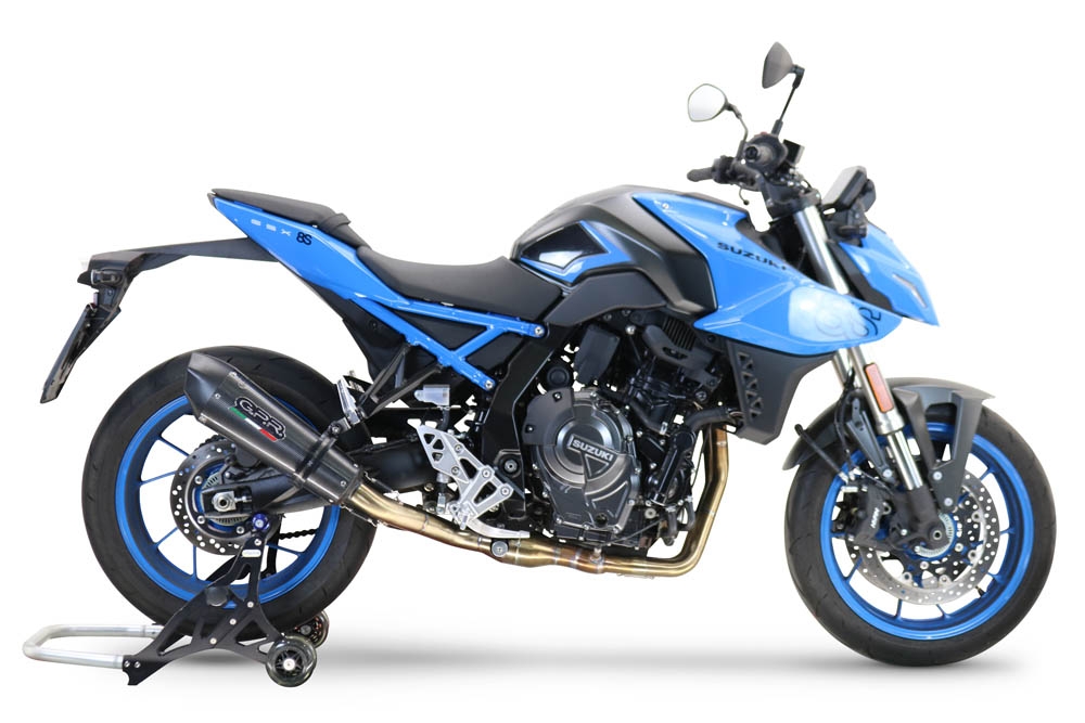 Escape compatible con Suzuki Gsx-8S 2022-2024, Gpe Ann. Poppy, Escape completo, no legal para países de la UE, con db killer extraíble 