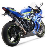 Escape compatible con Suzuki Gsx-R 1000 - 1000 R 2021-2025, GP Evo4 Titanium, Escape legal, homologado, silenciador con db killer desmontable y tubo de conexión específico 