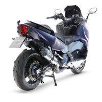 Escape compatible con Sym Maxsym TL 508 2021-2024, GP Evo4 Titanium, Escape legal, homologado, silenciador con db killer desmontable y tubo de conexión específico 