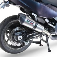 Escape compatible con Sym Maxsym TL 508 2021-2024, GP Evo4 Titanium, Escape legal, homologado, silenciador con db killer desmontable y tubo de conexión específico 