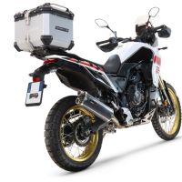 Baúl GPR TECH compatible con  Yamaha Tenere 700 2019/2020 e4 Baúl Alpi-Tech en aluminio color plata, incluye portaequipajes específico de aluminio y placa especifica de acero. Capacidad Litros 55