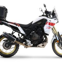 Baúl GPR TECH compatible con  Yamaha Tenere 700 2019/2020 e4 Baúl Alpi-Tech en aluminio color plata, incluye portaequipajes específico de aluminio y placa especifica de acero. Capacidad Litros 35