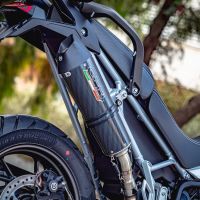 Escape compatible con Triumph Tiger 850 2020-2024, GP Evo4 Poppy, Escape legal, homologado, silenciador con db killer desmontable y tubo de conexión específico 