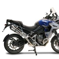 Escape compatible con Triumph Tiger 1200 Gt - Rally 2022-2024, GP Evo4 Titanium, Escape legal, homologado, silenciador con db killer desmontable y tubo de conexión específico 