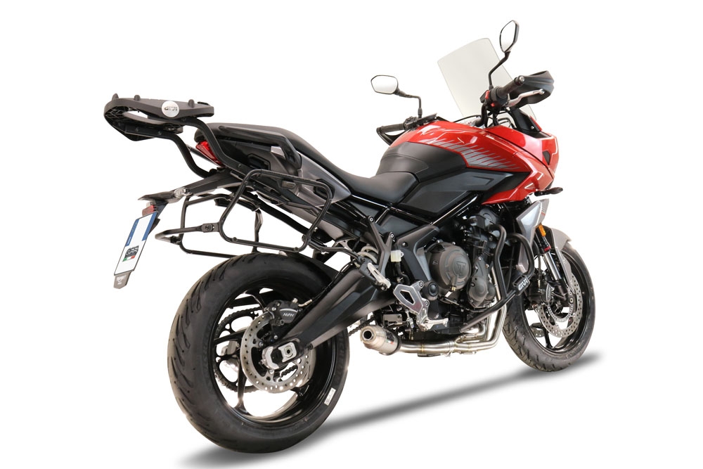 Escape compatible con Triumph Trident 660 2021-2024, Deeptone Inox, Escape completo, no legal para países de la UE, con db killer extraíble 