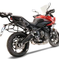 Escape compatible con Triumph Trident 660 2021-2024, Deeptone Inox, Escape completo, no legal para países de la UE, con db killer extraíble 