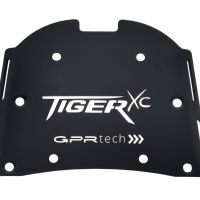 GPR TECH compatible con  Triumph Tiger 800 2011/2016 e3 Placa de fijación específica Top Case ALPITECH 55 LT compatible con portaequipajes original, fabricada en acero inoxidable con 4 puntos de anclaje