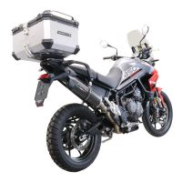 Baúl GPR TECH compatible con  Triumph Tiger 1200 Gt - Rally 2022/2024 e5 Baúl Alpi-Tech en aluminio color plata con placa específica incluida Capacidad Litros 55