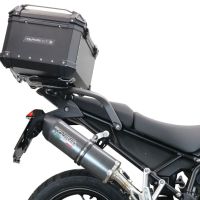 Baúl GPR TECH compatible con  Triumph Tiger 1200 Gt - Rally 2022/2024 e5 Baúl Alpi-Tech en aluminio, color negro con placa específica incluida Capacidad Litros 55