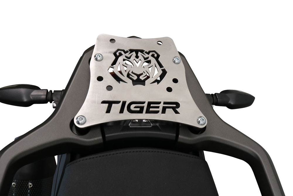 Baúl GPR TECH compatible con  Triumph Tiger 1200 Gt - Rally 2022/2024 e5 Baúl Alpi-Tech en aluminio, color negro con placa específica incluida Capacidad Litros 55