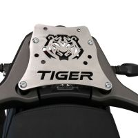GPR TECH compatible con  Triumph Tiger 850 Sport 2020/2024 e5 Placa de fijación específica Top Case ALPITECH 55 LT compatible con portaequipajes original, fabricada en acero inoxidable con 4 puntos de anclaje