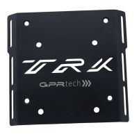 GPR TECH compatible con  Benelli Trk 125 2019/2023 Placa de fijación específica Top Case ALPITECH 55 LT compatible con portaequipajes original, fabricada en acero inoxidable con 4 puntos de anclaje