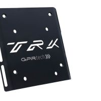 GPR TECH compatible con  Benelli Trk 125 2019/2023 Placa de fijación específica Top Case ALPITECH 55 LT compatible con portaequipajes original, fabricada en acero inoxidable con 4 puntos de anclaje