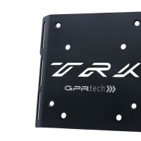GPR TECH compatible con  Benelli Trk 125 2019/2023 Placa de fijación específica Top Case ALPITECH 55 LT compatible con portaequipajes original, fabricada en acero inoxidable con 4 puntos de anclaje