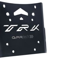 Baúl GPR TECH compatible con  Benelli Trk 502 X 2021/2024 e5 Baúl Alpi-Tech en aluminio, color negro con placa específica incluida Capacidad Litros 55