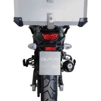 Baúl GPR TECH compatible con  Suzuki V-Strom Dl 650 2012/2016 e3 Baúl Alpi-Tech en aluminio, color negro con placa específica incluida Capacidad Litros 55