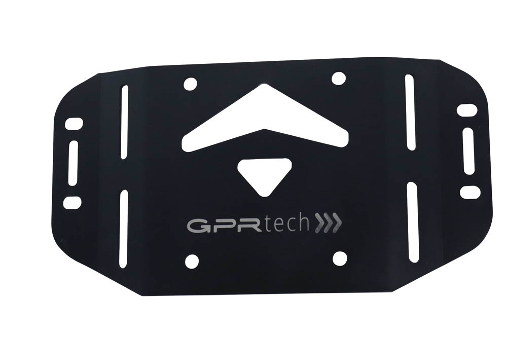 Baúl GPR TECH compatible con  Kawasaki Versys 1000 i.e. 2021/2024 e5 Baúl Alpi-Tech en aluminio, color negro con placa específica incluida Capacidad Litros 45